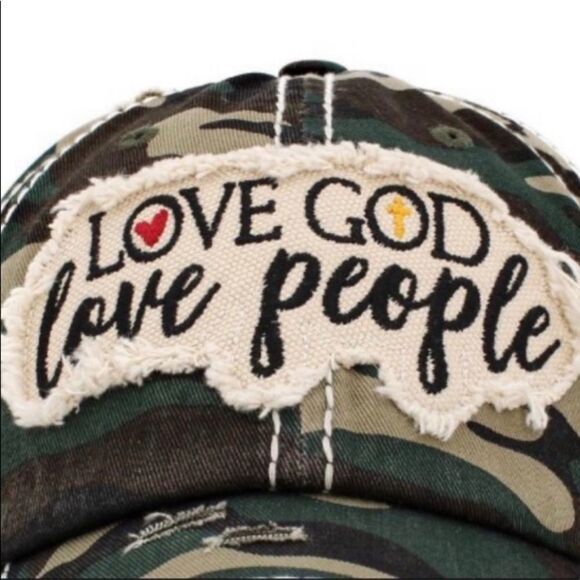 LAST ONE! Religious Vintage Distressed Baseball Hat - Picture 2 of 3